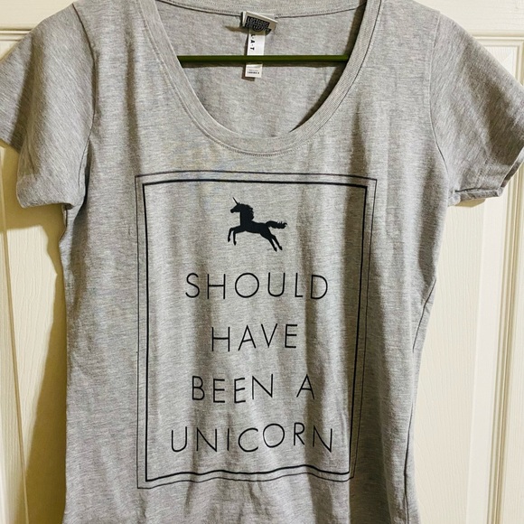 Ladies Lost Gods Should Have Been a Unicorn  Scoop Neck  Heather Small-C1456 - Picture 5 of 7